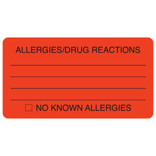 "Allergies/Drug Reactions"