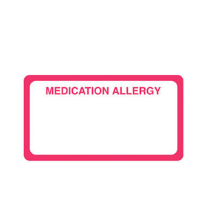 "Medication Allergy" Labels