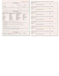 Patient Information Form 2-Up