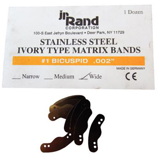 Matrix Band Ivory #1 Bicuspid