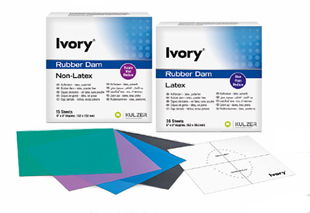 Ivory Rubber Dam 6" x 6" Green