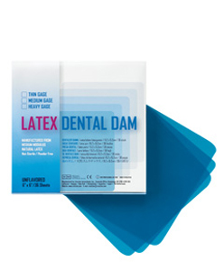 Rubber Dental Dams Latex