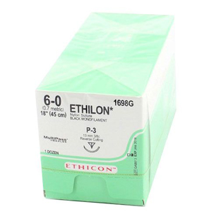 Ethicon Sutures 6-0 Ethilon