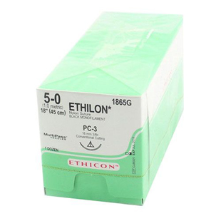 Ethicon Sutures 5-0 Ethilon