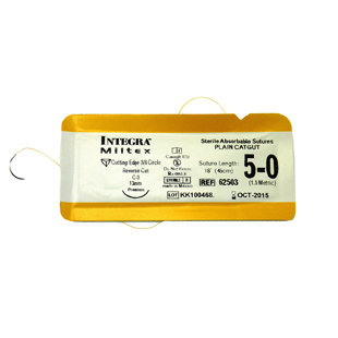 5-0 Plain Gut Sutures C-3 3/8