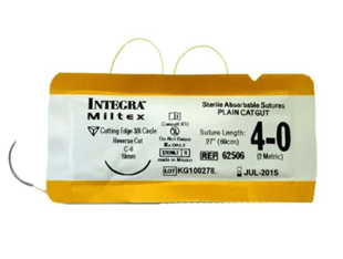 4-0 Plain Gut Sutures C-6 3/8