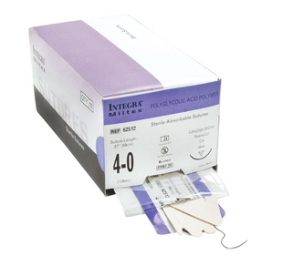 4-0 PGA Purple Braided Sutures