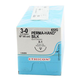 Ethicon Sutures 3-0 Perma Hand