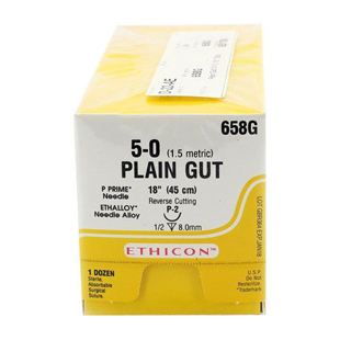 Ethicon Sutures 5-0 Plain Gut