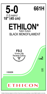 Ethicon Sutures 5-0 Black