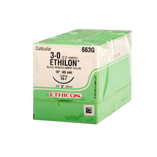 Ethicon Sutures 3-0 Ethilon