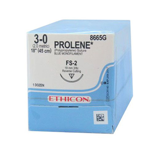 Ethicon Sutures 3-0 Prolene