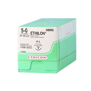 Ethicon Sutures 5-0 Ethilon