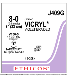 Ethicon Sutures 8-0 Vicryl