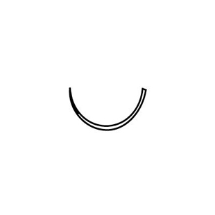 5-0 Green Polyester Suture 18"