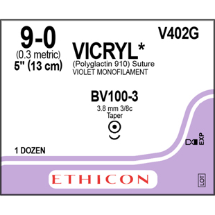 Ethicon Sutures 9-0 Vicryl