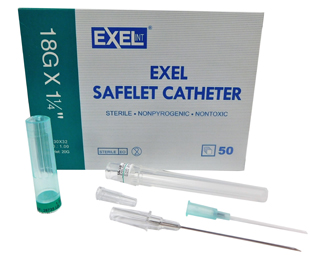 Exel Safelet IV Catheter