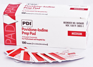 PVP Prep Pad Povidone Iodine