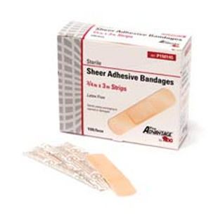 Sheer Adhesive Bandage Strips