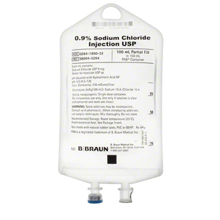 Sodium Chloride 0.9% 100/150ml