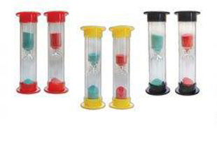 3 Minute Sand Timers 72/bag