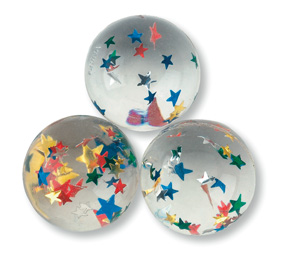 Star Confetti Bouncing Balls
