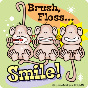 Brush Floss Smile Monkeys