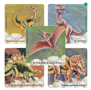Dino Stickers 5 Designs