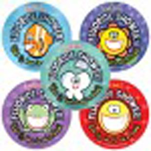 Foil Fluoride Shower Stickers