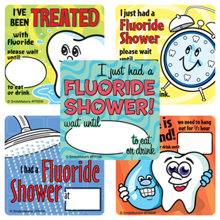 Fluoride Shower Stickers