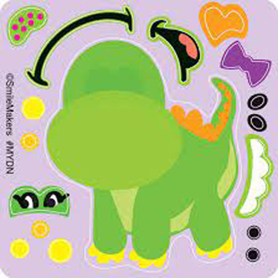 Make Your Own Dino Stickers