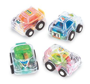 Clear Pullback Cars Assorted