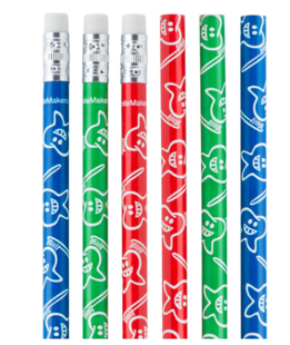 Smiley Glitz Pencils Assorted