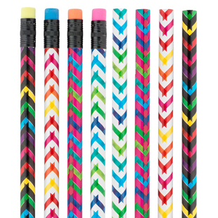 Chevron Pencils Assorted