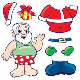 Make Your Own Santa Stickers