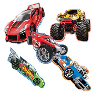 Shaped Hot Wheels Stickers