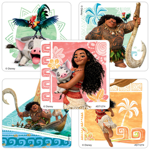 Moana Stickers 5 Designs