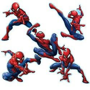 Spider-Man Shaped Stickers