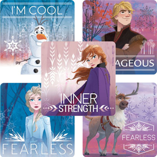 Frozen II Fearless Stickers