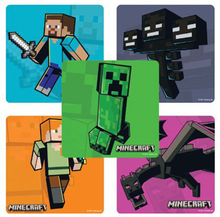 Minecraft Stickers 100/roll