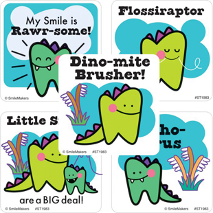 Dino-Mite Dental Stickers