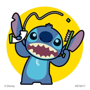 Stitch Dental Stickers 2.5"