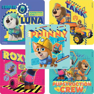 Pupstruction Stickers 100/box