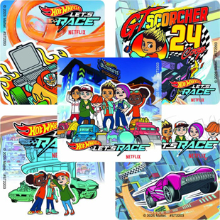 Hot Wheels Let's Race Stickers