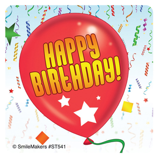 Birthday Balloons Stickers