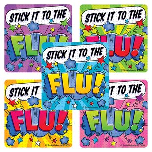 Stick It to The Flu Stickers