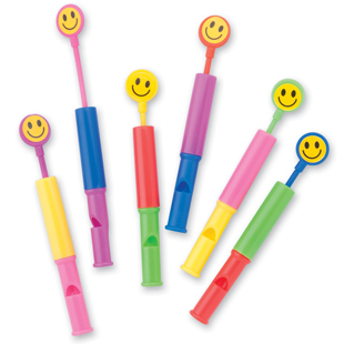 Smiley Slide Whistles 3.75"