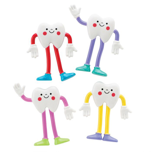 Bendable Tooth Guy 36/pkg