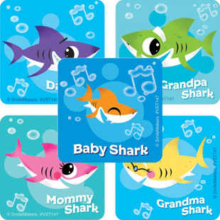 Baby Shark Value Stickers