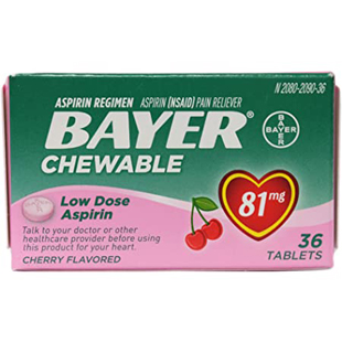Bayer Aspirin Low Dose Chew